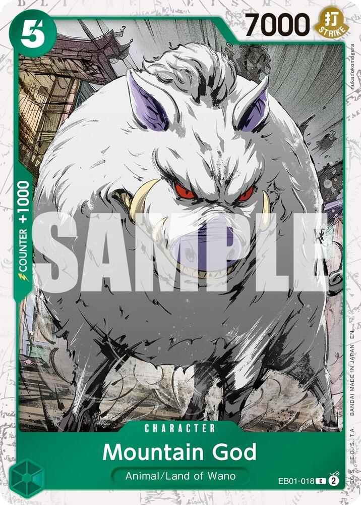 Mountain God EB01-018 (Premium Booster -The Best- Vol. 2)  - Pirate Foil