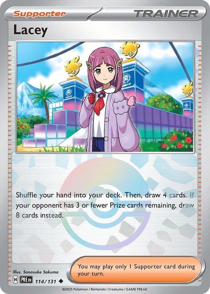 Lacey 114/131 (SV: Prismatic Evolutions)  - Poke Ball Holofoil