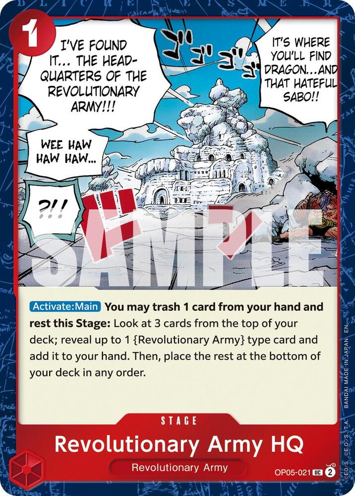 Revolutionary Army HQ OP05-021 (Premium Booster -The Best- Vol. 2)  - Pirate Foil