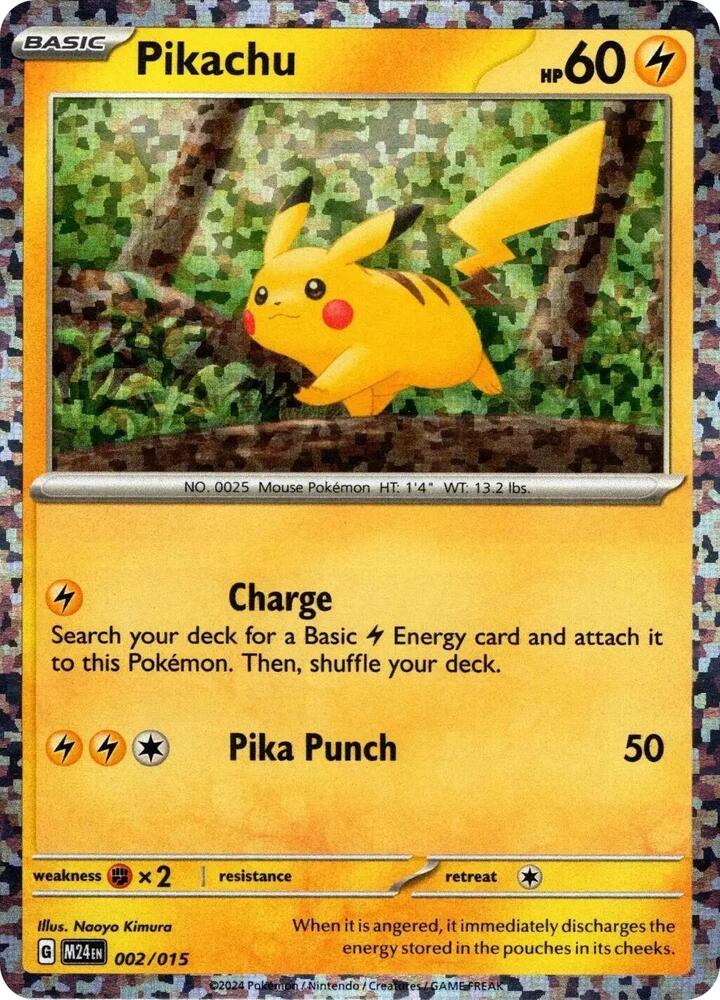 Pikachu 002/015 (McDonald's Promos 2024)  - Holofoil
