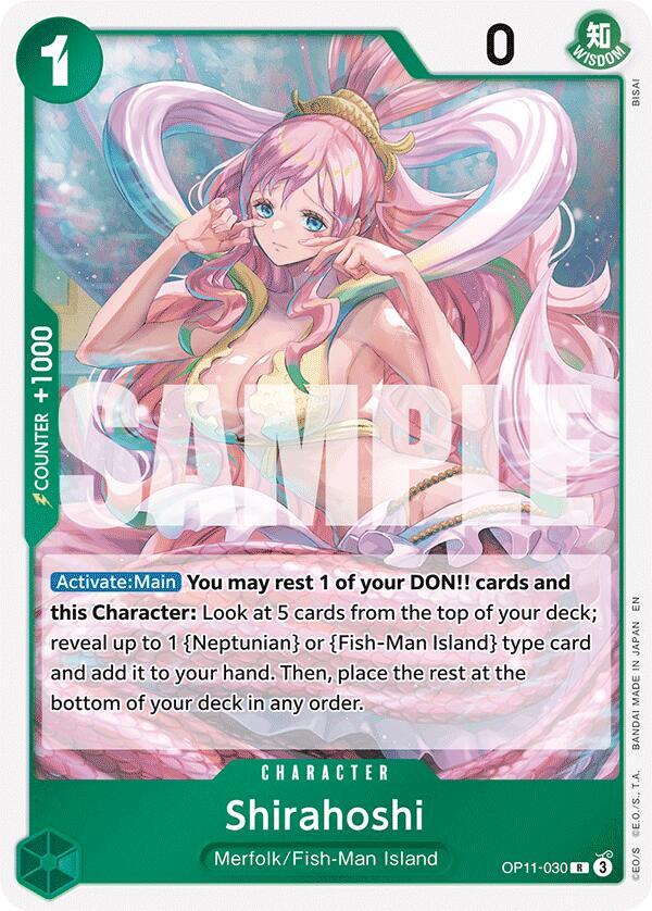 Shirahoshi OP11-030 (A Fist of Divine Speed)  - Foil