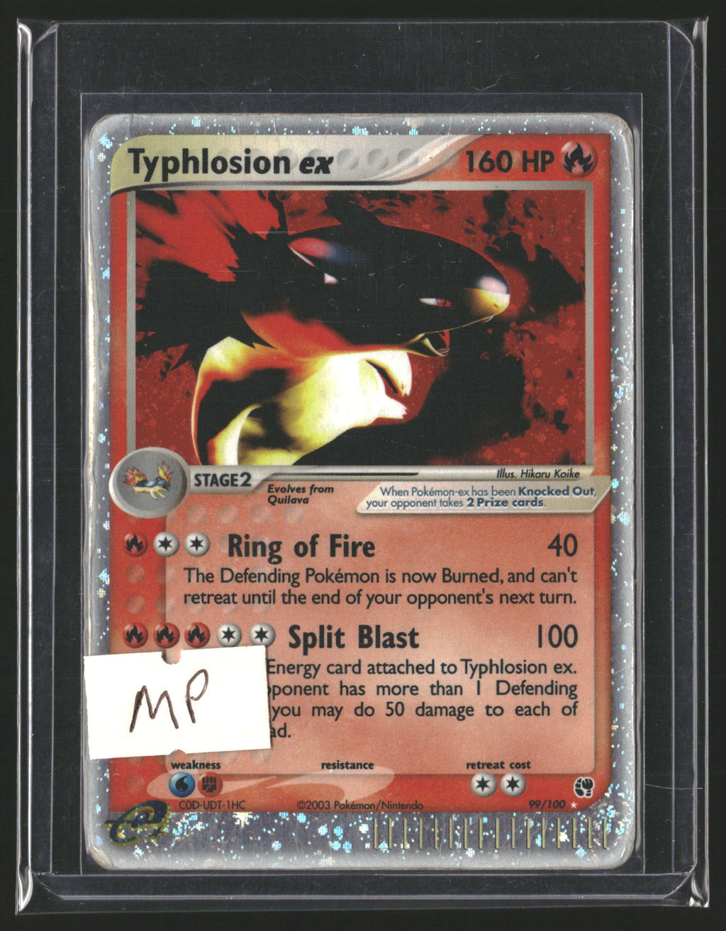 Typhlosion EX #99 Pokemon Sandstorm (MP)