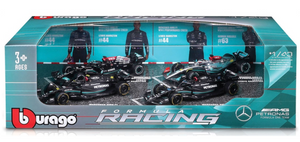 Bburago F1 Gift Set 1:43 Mercedes AMG #44 Hamilton - 4 piece Gift Pack