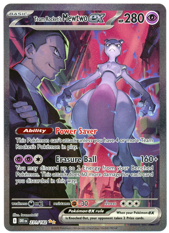 Team Rocket's Mewtwo ex - 231/182 - Special Illustration Rare
