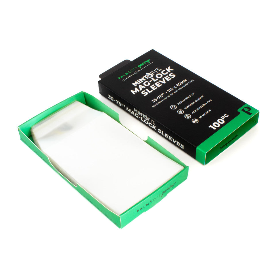 Mint-Fit Mag-Lock Card Case Sleeves (35pt-75pt) - 100pc