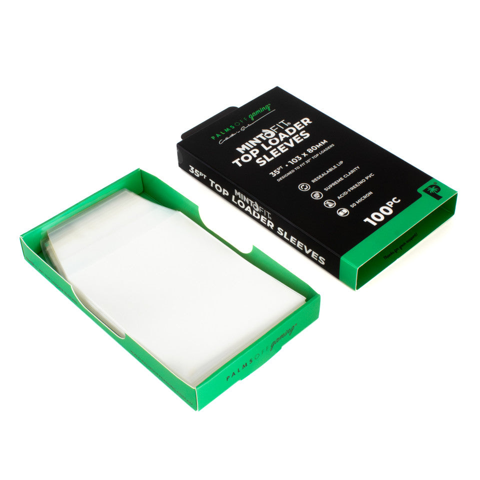 Mint-Fit Top Loader Sleeves - 35pt - 100pc