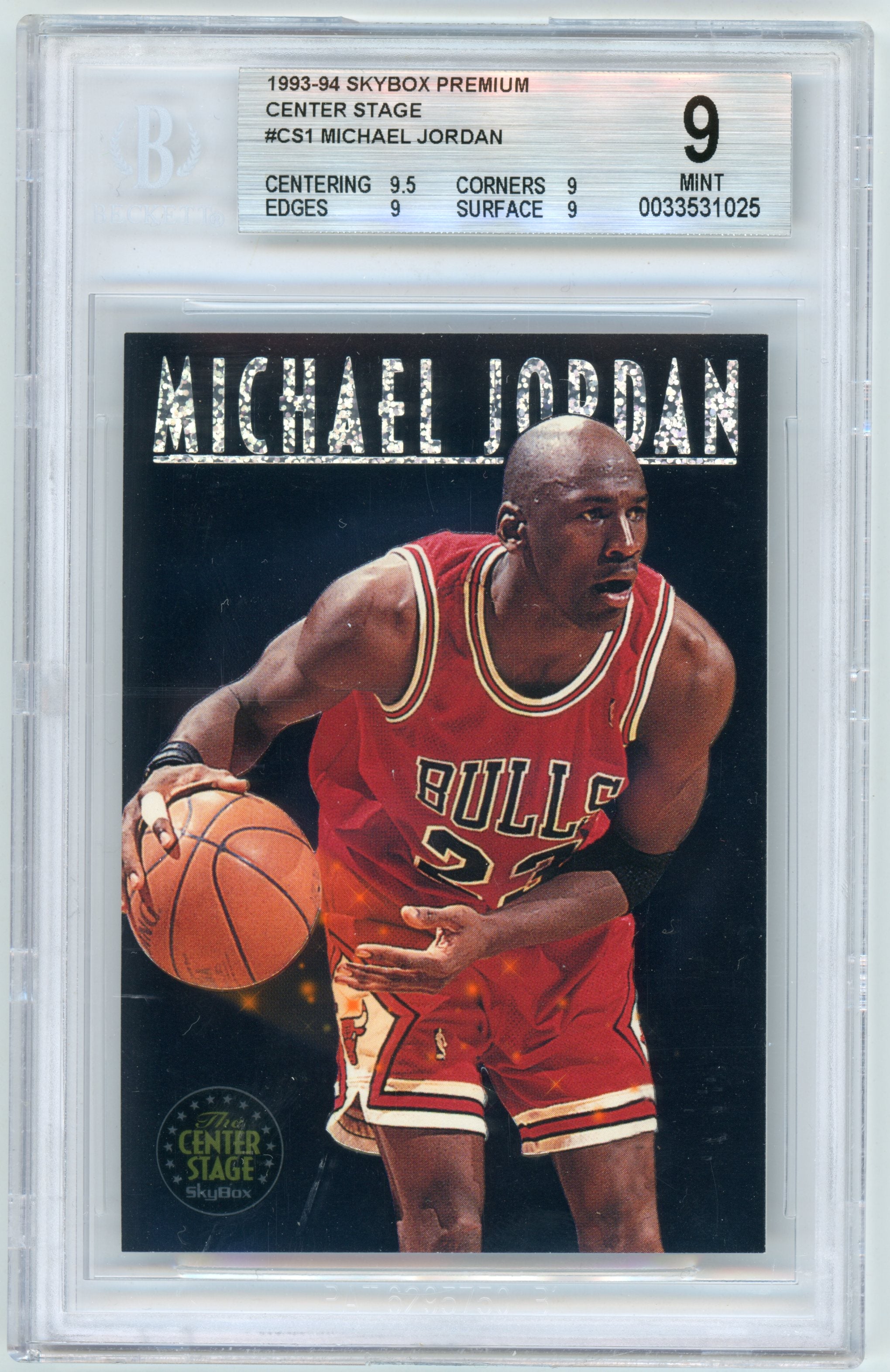 1993-94 SkyBox Premium Center Stage - Michael Jordan BGS 9