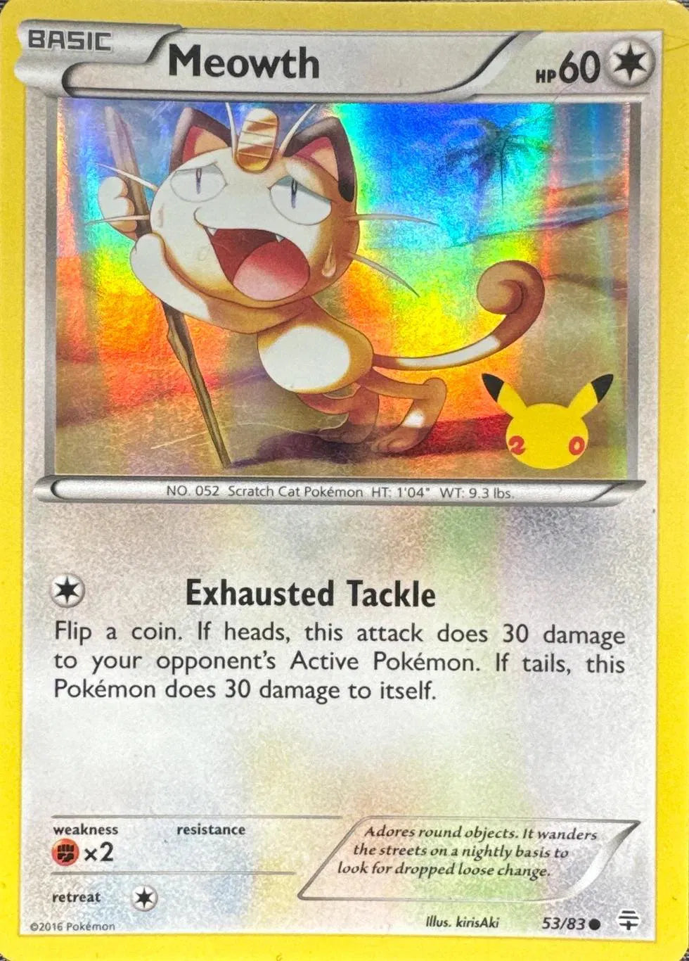 Meowth [Sealed Stamp Promo] #53 Pokemon Generations