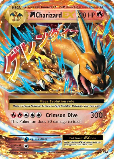 M Charizard EX - Double Rare - 13/108 PSA 10