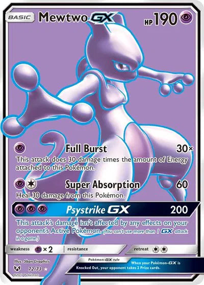 Mewtwo GX - Ultra Rare - 72/73