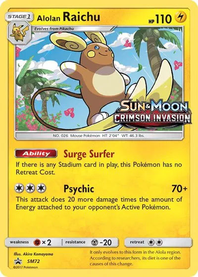 Alolan Raichu - Prerelease Promo - SM72