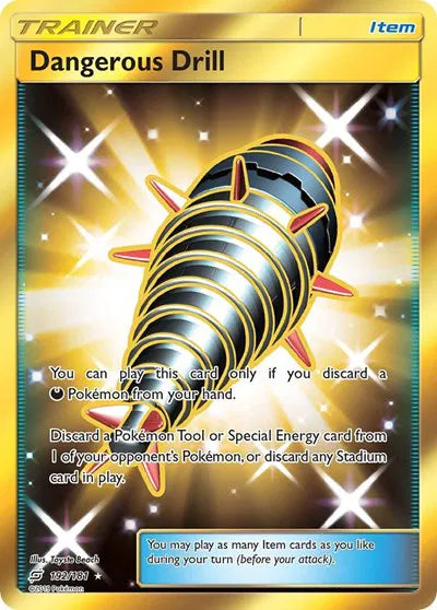 Dangerous Drill (Secret) Pokemon • Secret Rare • 192 (B)