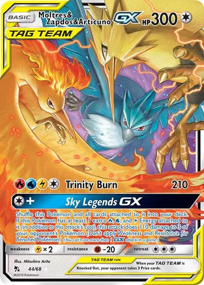 Moltres & Zapdos & Articuno GX (ARK 9) • Ultra Rare • 44/68 (B)