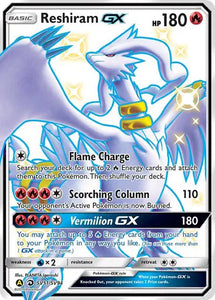 Reshiram GX Pokemon • Shiny Holo Rare • SV51/SV94