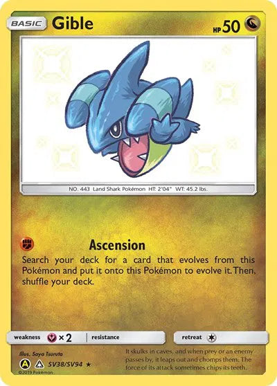 Gible - Shiny Rare - SV38/SV94 (B)