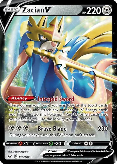 Zacian V - Double Rare - 138/202