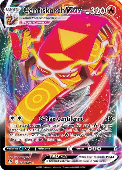 Centiskorch VMAX - Double Rare - 034/189