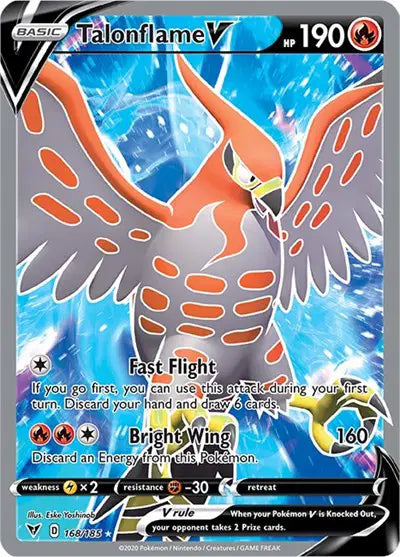 Talonflame V (Full Art) Vivid Voltage  Ultra Rare  168/185