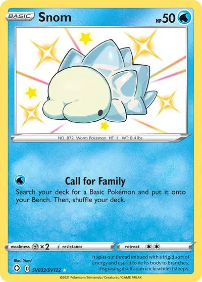 Snom Shining Fates: Shiny Vault  Shiny Holo Rare  SV033/SV122