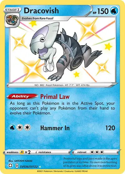 Dracovish Shining Fates: Shiny Vault  Shiny Holo Rare  SV036/SV122
