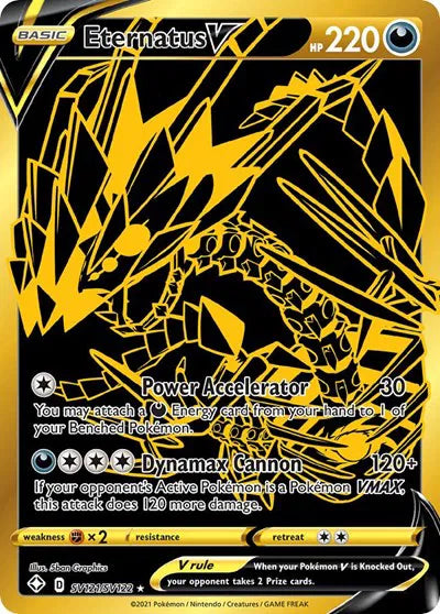 Eternatus V - Shiny Holo Rare - SV121/SV122