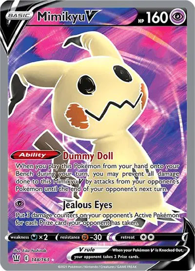 Mimikyu V (Full Art) Battle Styles  Ultra Rare • 148/163 Holofoil
