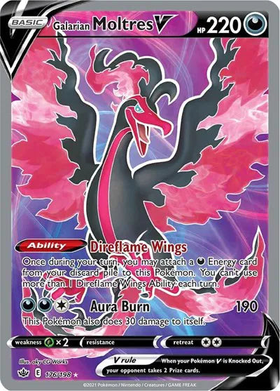 Galarian Moltes V - Ultra Rare - 176/198