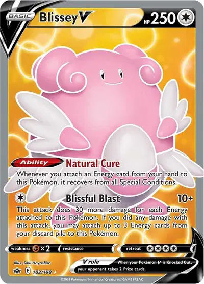 Blissey V (Full Art) Chilling Reign  Ultra Rare  182/198