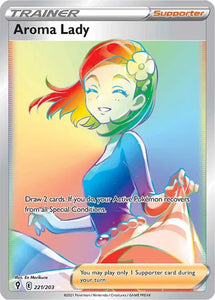 Aroma Lady (Secret) Pokemon • Secret Rare • 221/203 (B)