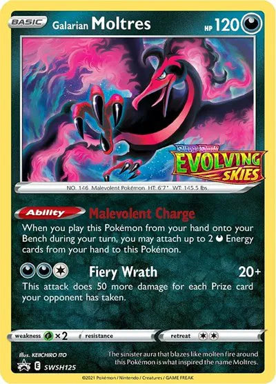 Galarian Moltres - Black Star Promo - SWSH125