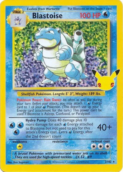 Blastoise Pokemon - Classic Collection - 2/102