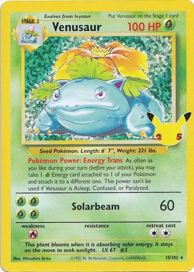 Venusaur (Celebrations) 15/102 Holo Rare ARK 10