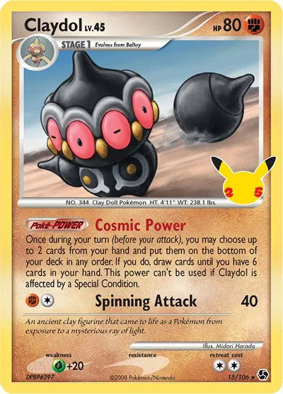 Claydol Pokemon • Classic Collection • 15/106 (B)