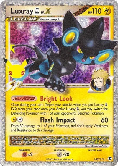 Luxray GL LV.X - Celbrations Holo - 109/111