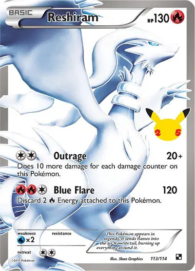 Reshiram Classic Collection 113/114 ARK Pristine 10