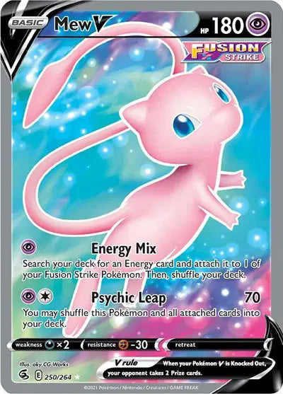 Mew V (Full Art) Fusion Strike  Ultra Rare  250/264