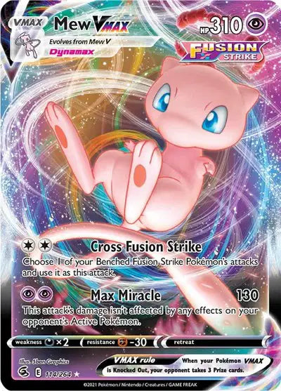 Mew VMAX Pokemon • Ultra Rare • 114/264 (B)