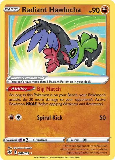 Radiant Hawlucha - Astral Radiance - Radiant Rare - 081/189