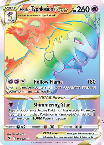 Hisuian Typhlosion VSTAR (Secret) Astral Radiance  Ultra Rare • 193/189 (B)