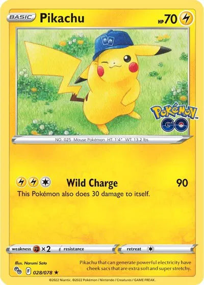 Pikachu Pokemon Go Sealed (B)