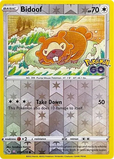 Bidoof (Peelable Ditto) Pokemon • Common • 059/078