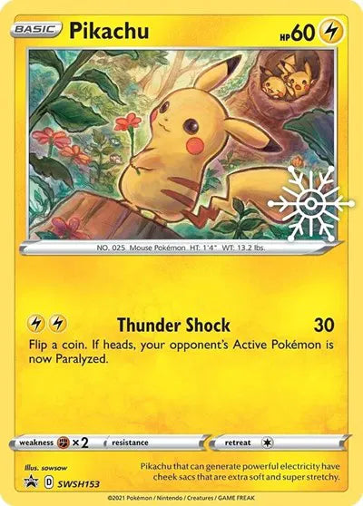 Pikachu (Holiday Calendar) Pokemon • Promo • SWSH153 (B)