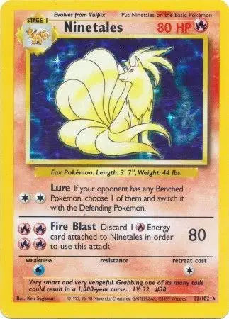 Ninetales - Holo Rare - 12/102 LP