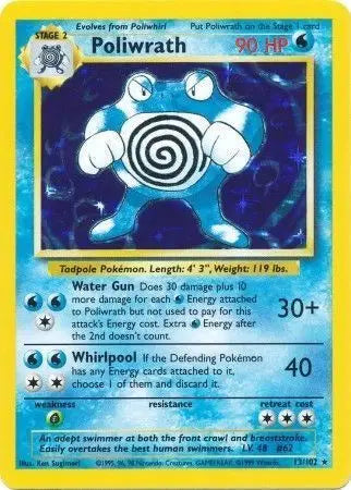 Poliwrath - Holo Rare - 13/102