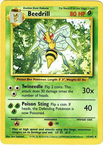 Beedrill - Rare - 17/102 Unlimited