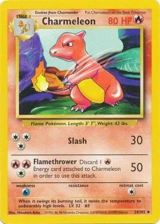 Charmeleon - Uncommon - 24/102 Unlimited HP