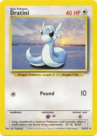 Dratini - Uncommon - 26/102 Unlimited HP
