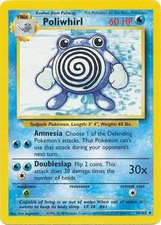 Poliwhirl - Uncommon - 38/102 Unlimited MP