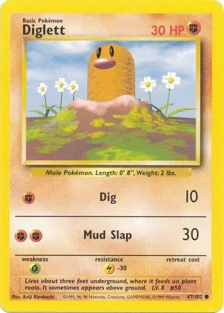 Diglett - Common - 47/102 Unlimited HP