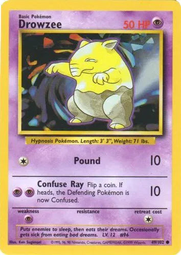Drowzee - Common - 48/102 Unlimited HP